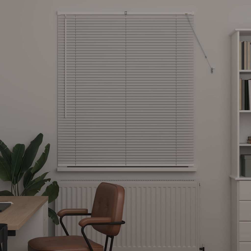vidaXL Venetian Blinds White 130 x 120 cm Aluminium 3