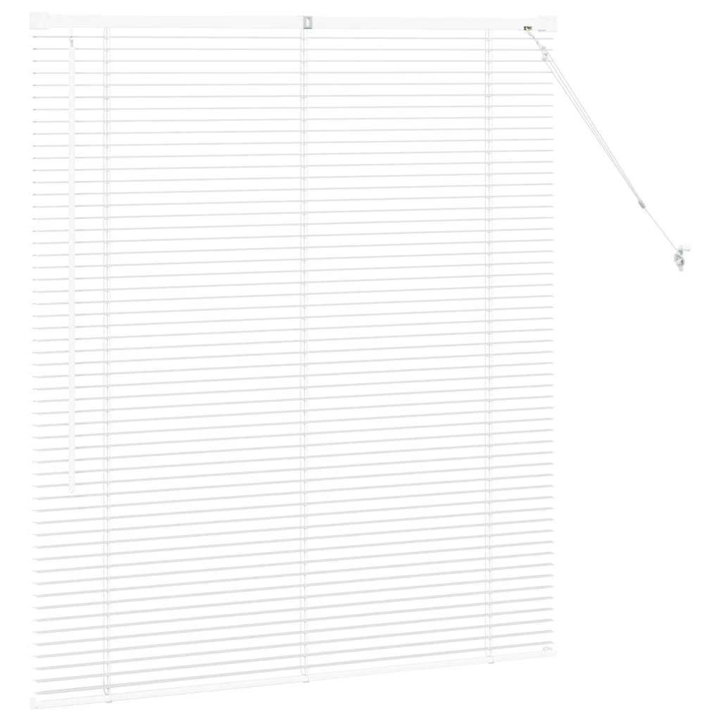 vidaXL Venetian Blinds White 130 x 120 cm Aluminium 6