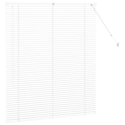 vidaXL Venetian Blinds White 130 x 120 cm Aluminium 6
