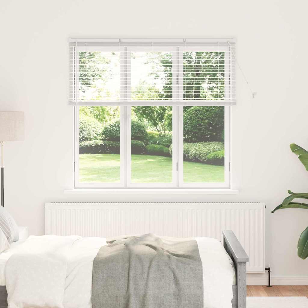 vidaXL Venetian Blinds White 130 x 150 cm Aluminium 1