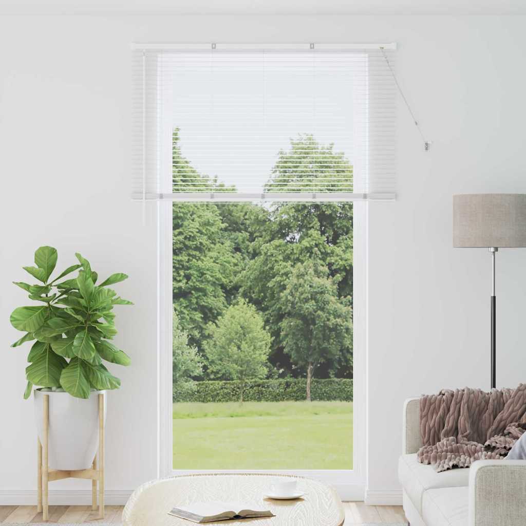 vidaXL Venetian Blinds White 220 x 130 cm Aluminium 1
