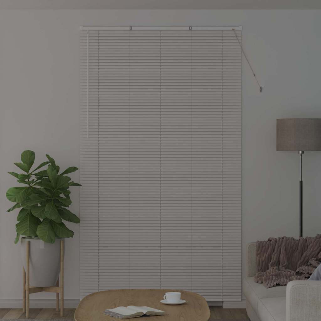 vidaXL Venetian Blinds White 220 x 130 cm Aluminium 3