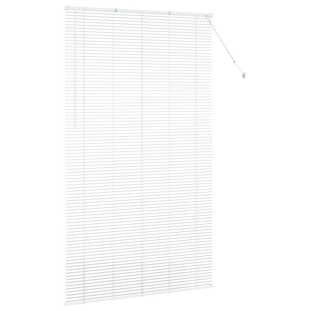 vidaXL Venetian Blinds White 220 x 135 cm Aluminium 6