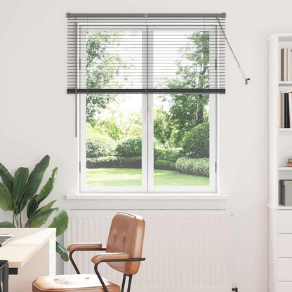 vidaXL Venetian Blind Dark Grey 130 x 120 cm 25 mm Aluminium 1