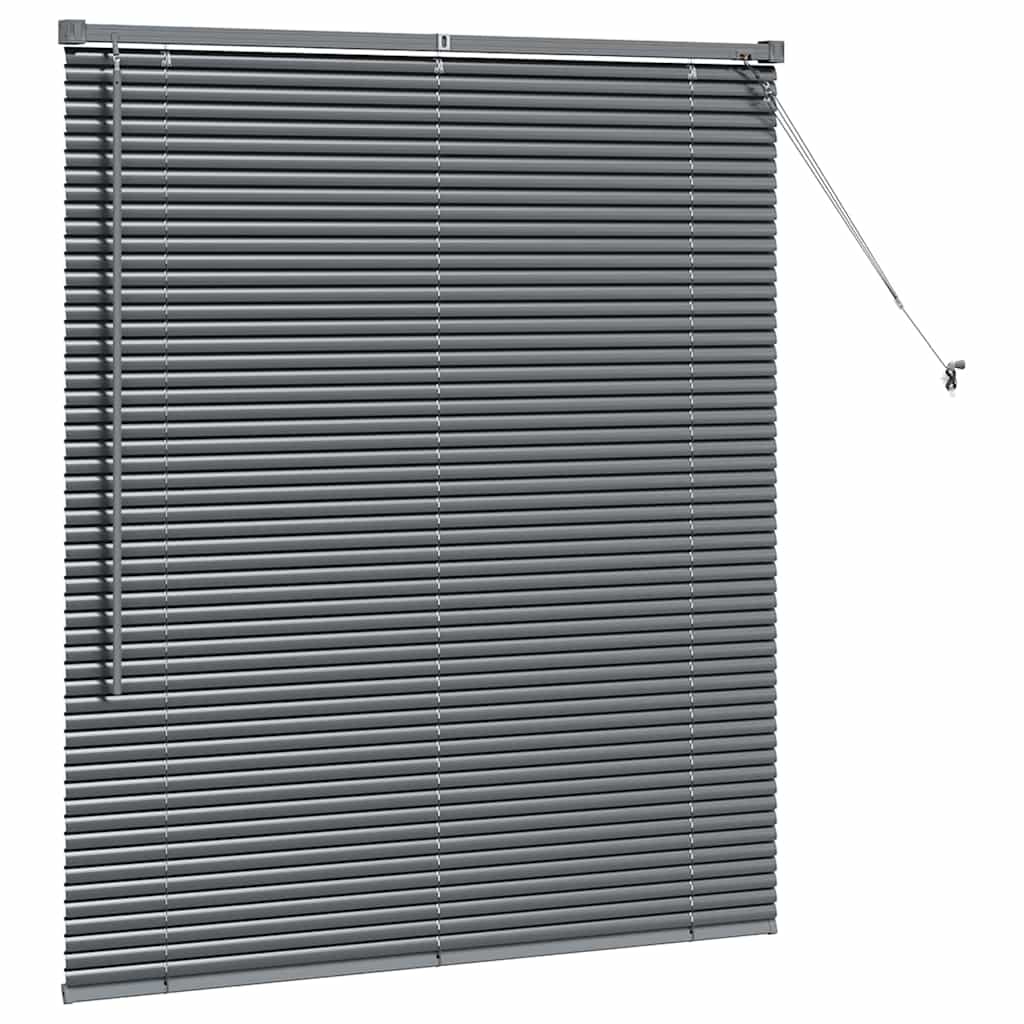 vidaXL Venetian Blind Dark Grey 130 x 120 cm 25 mm Aluminium 5