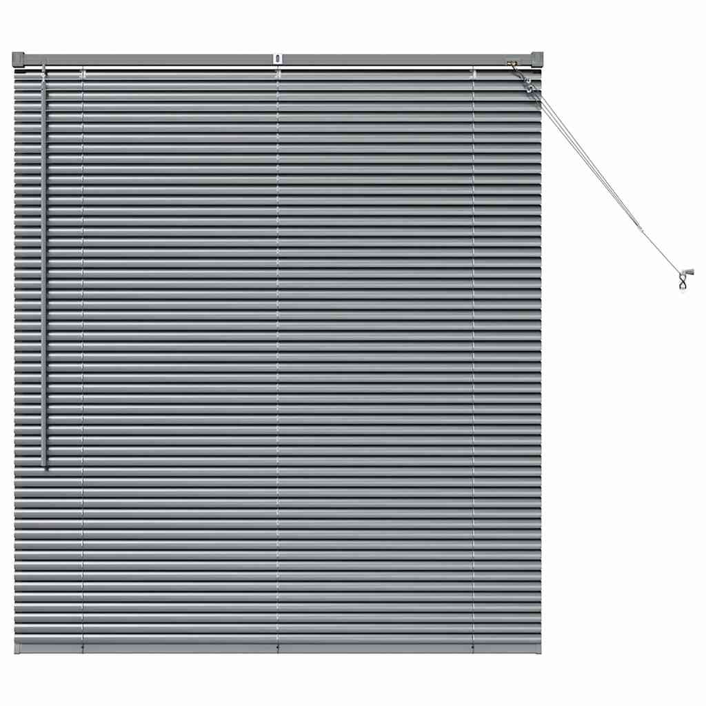 vidaXL Venetian Blind Dark Grey 130 x 120 cm 25 mm Aluminium 2