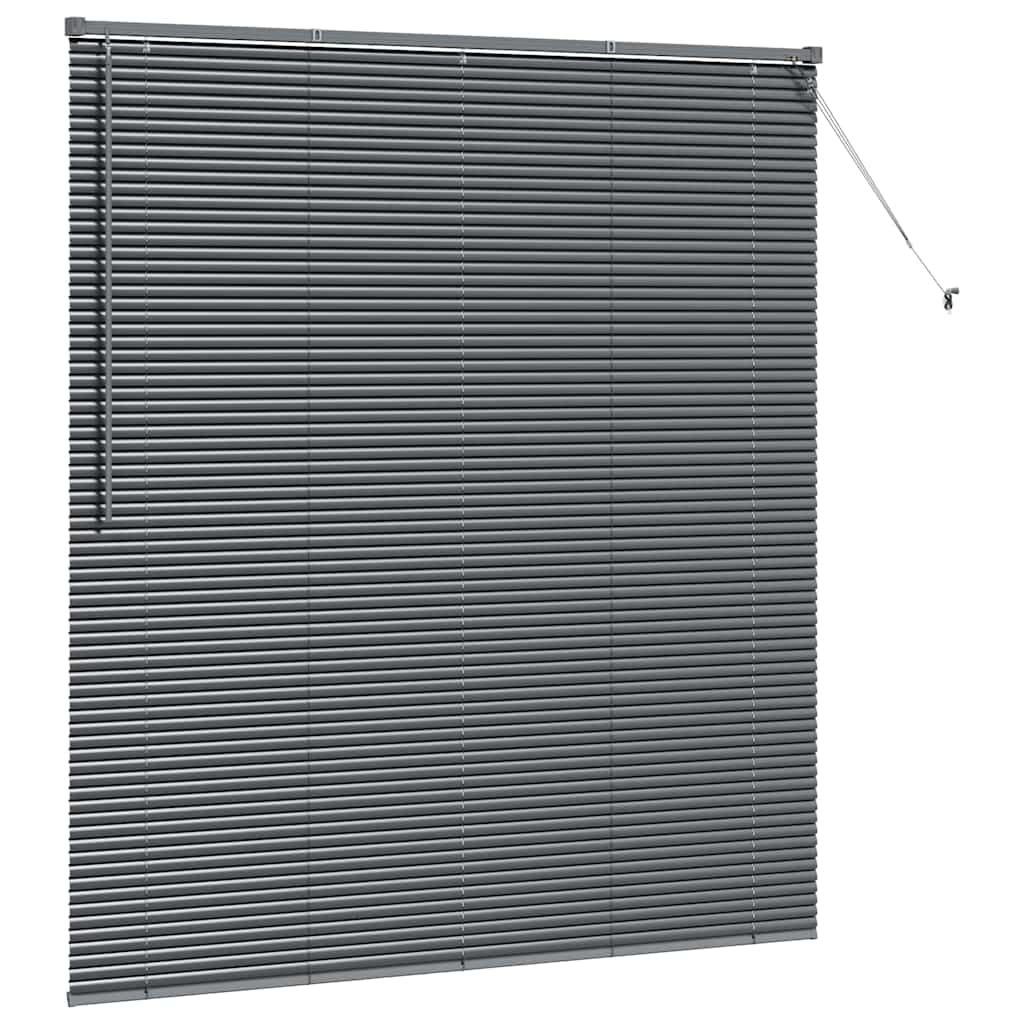 vidaXL Venetian Blinds Dark Grey 175 x 160 cm Aluminium 5