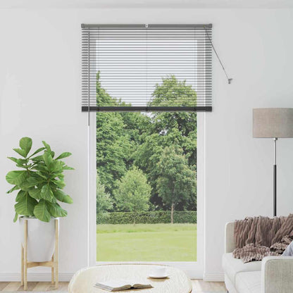 vidaXL Venetian Blind Dark Grey 220 x 120 cm 25 mm Aluminium 1
