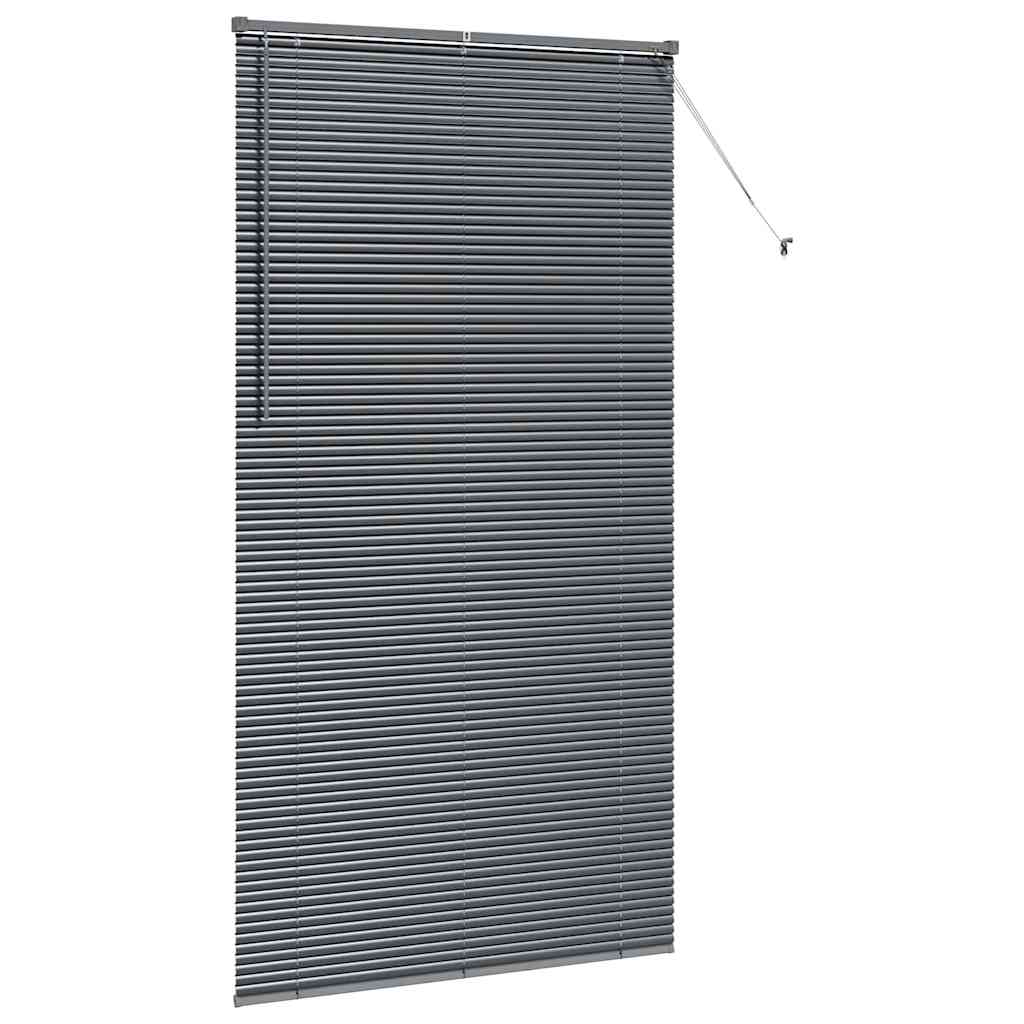 vidaXL Venetian Blind Dark Grey 220 x 120 cm 25 mm Aluminium 5