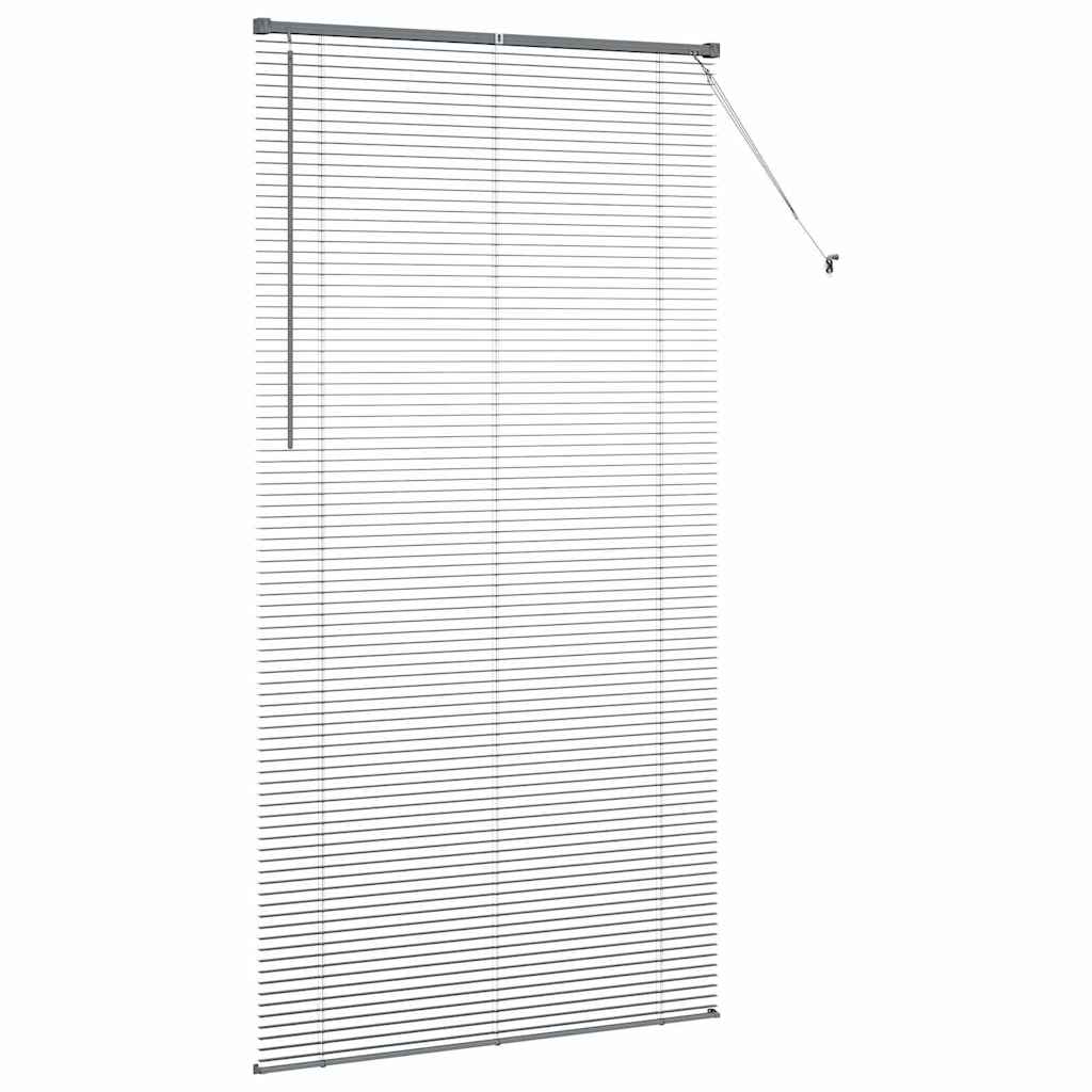 vidaXL Venetian Blind Dark Grey 220 x 120 cm 25 mm Aluminium 6