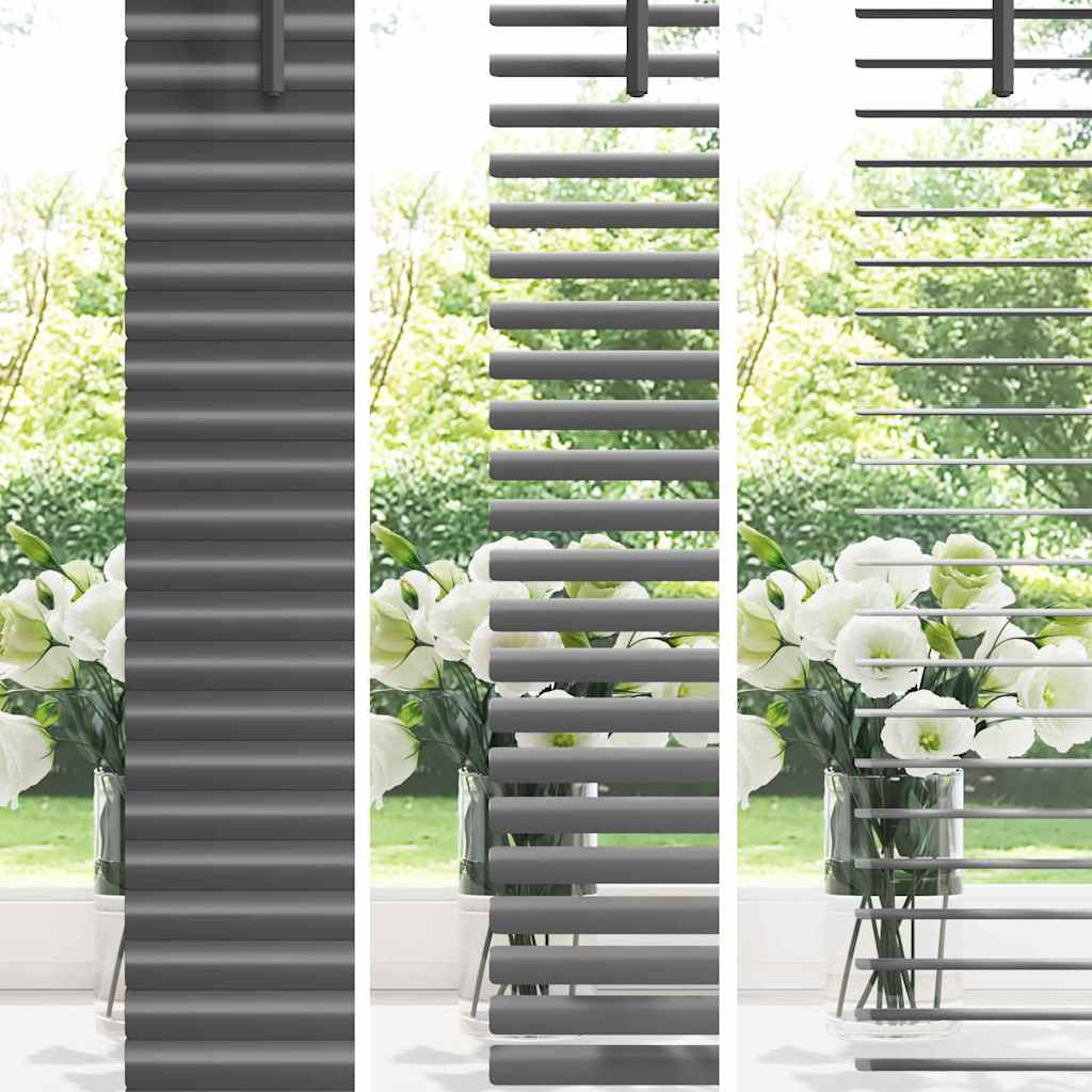 vidaXL Venetian Blinds Dark Grey 220 x 140 cm Aluminium 4