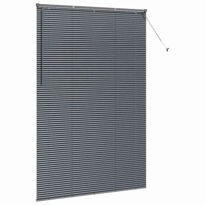 vidaXL Venetian Blinds Dark Grey 220 x 150 cm Aluminium 5