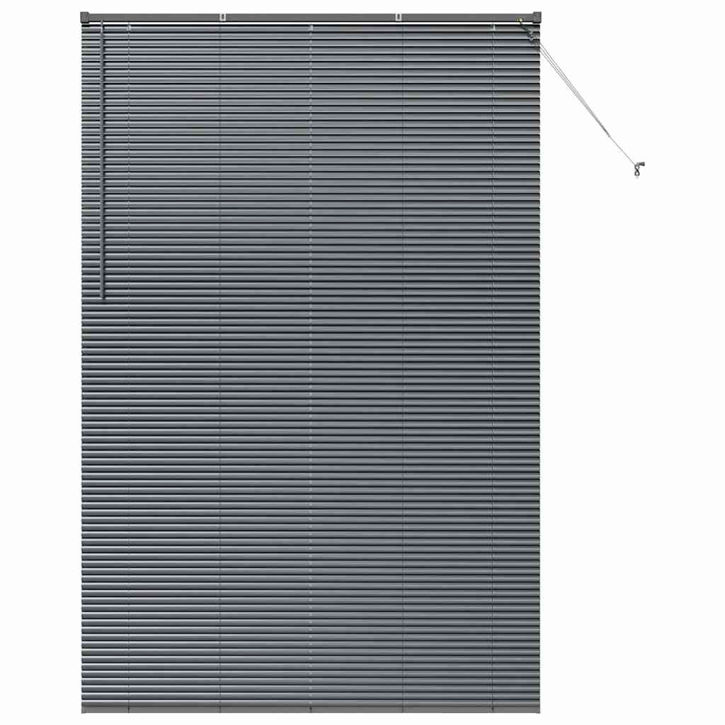vidaXL Venetian Blinds Dark Grey 220 x 150 cm Aluminium 2