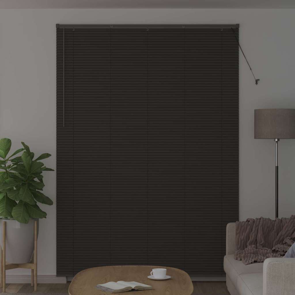 vidaXL Venetian Blinds Dark Grey 220 x 155 cm Aluminium 3