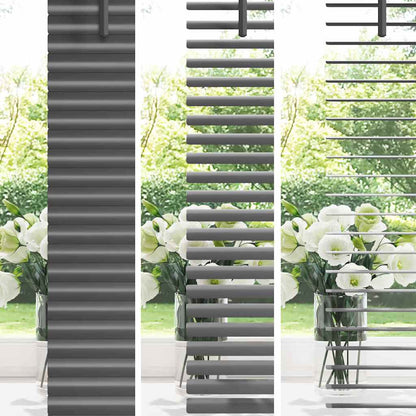 vidaXL Venetian Blinds Dark Grey 220 x 155 cm Aluminium 4