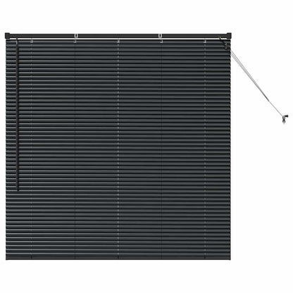 vidaXL Venetian Blind Black 130 x 125 cm 25 mm Aluminium 2