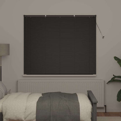 vidaXL Venetian Blinds Black 130 x 160 cm Aluminium 3