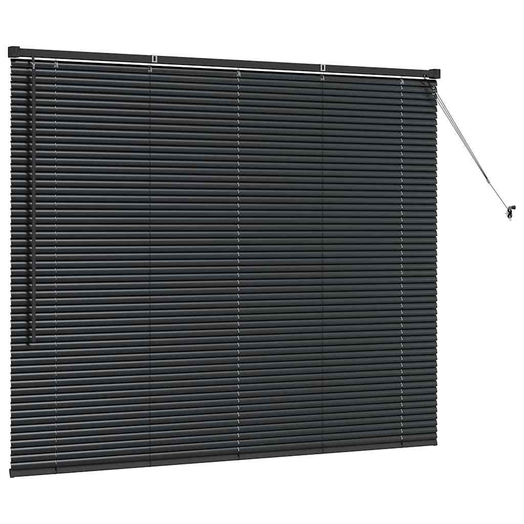 vidaXL Venetian Blinds Black 130 x 160 cm Aluminium 5