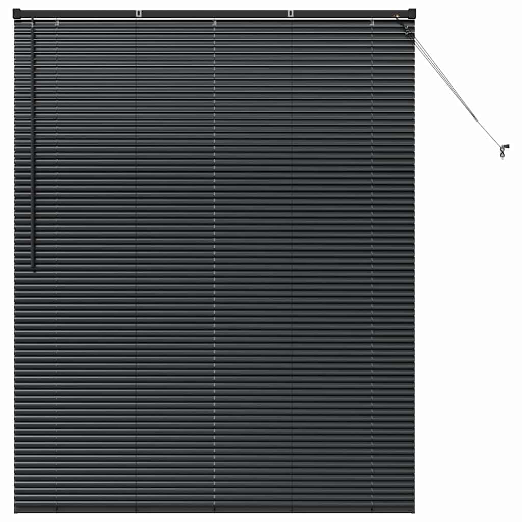 vidaXL Venetian Blinds Black 175 x 140 cm Aluminium 2