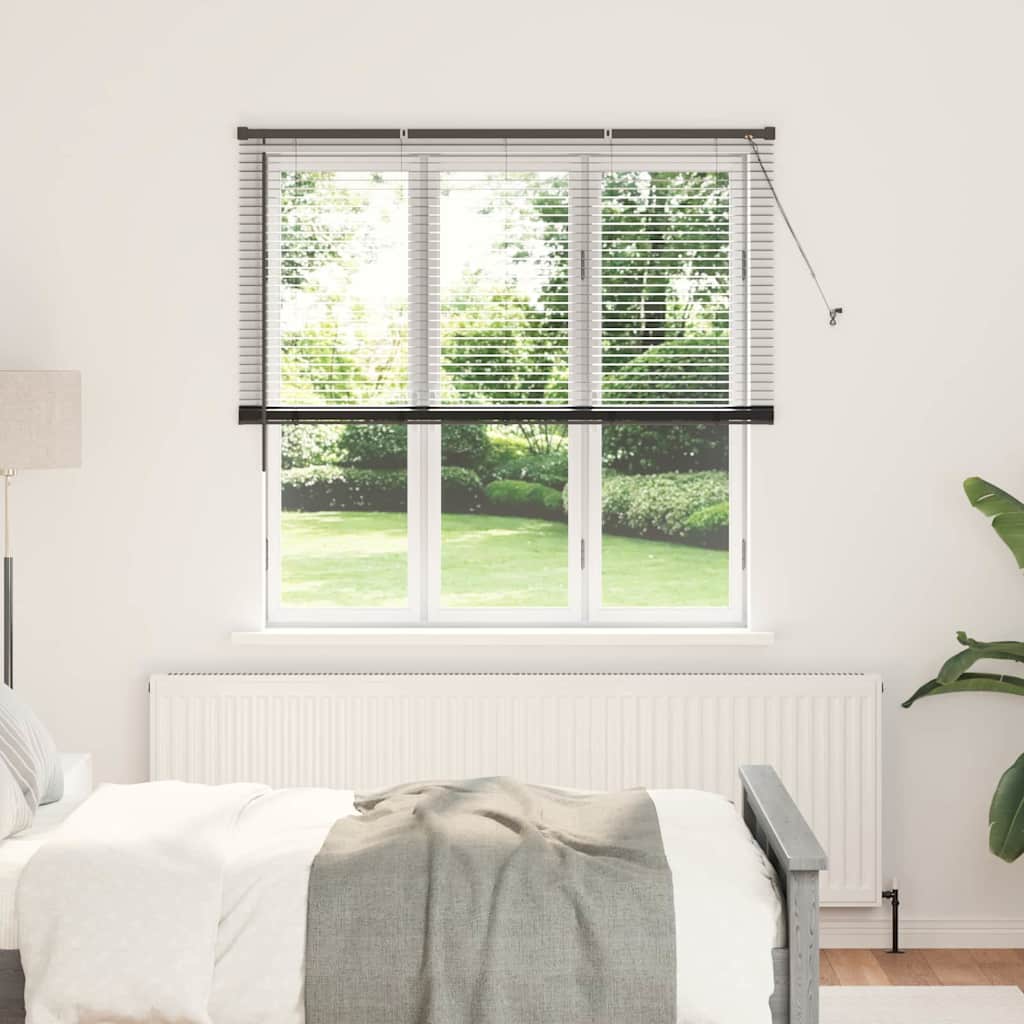 vidaXL Venetian Blinds Black 175 x 150 cm Aluminium 1