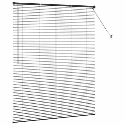 vidaXL Venetian Blinds Black 175 x 150 cm Aluminium 6