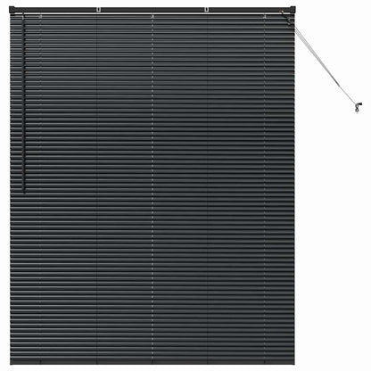 vidaXL Venetian Blinds Black 175 x 150 cm Aluminium 2