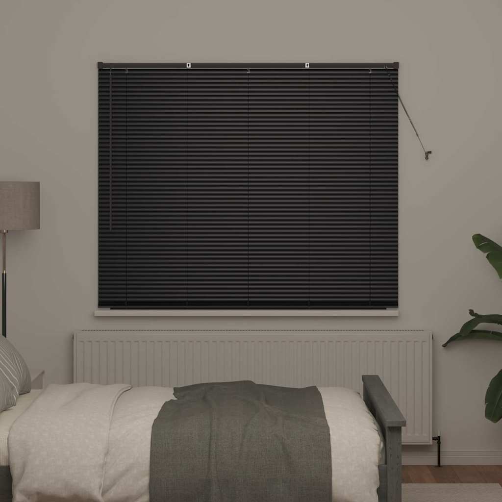vidaXL Venetian Blind Black 175 x 160 cm 25 mm Aluminium 3
