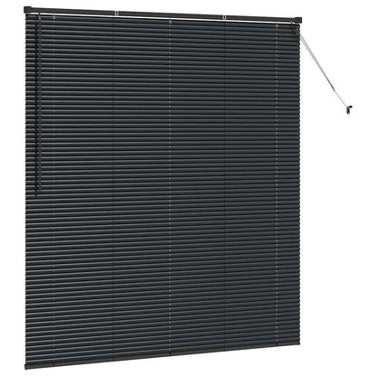 vidaXL Venetian Blind Black 175 x 160 cm 25 mm Aluminium 5