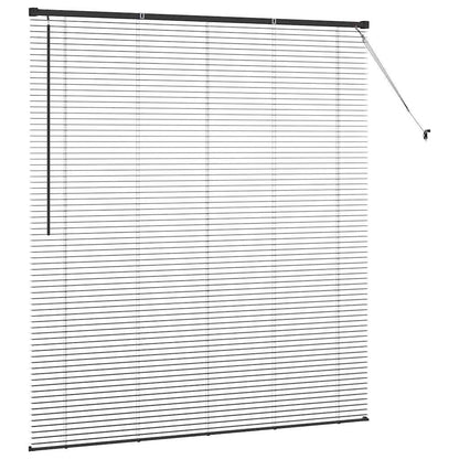 vidaXL Venetian Blind Black 175 x 160 cm 25 mm Aluminium 6