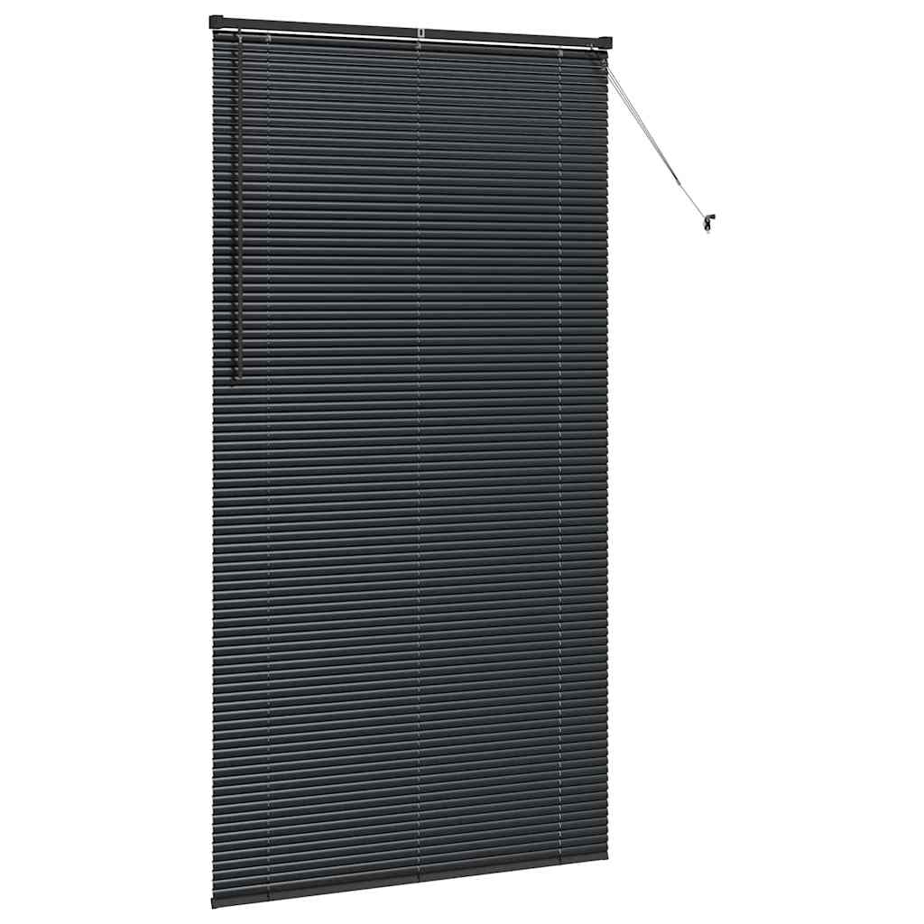 vidaXL Venetian Blinds Black 220 x 115 cm Aluminium 5