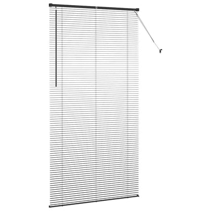 vidaXL Venetian Blinds Black 220 x 115 cm Aluminium 6