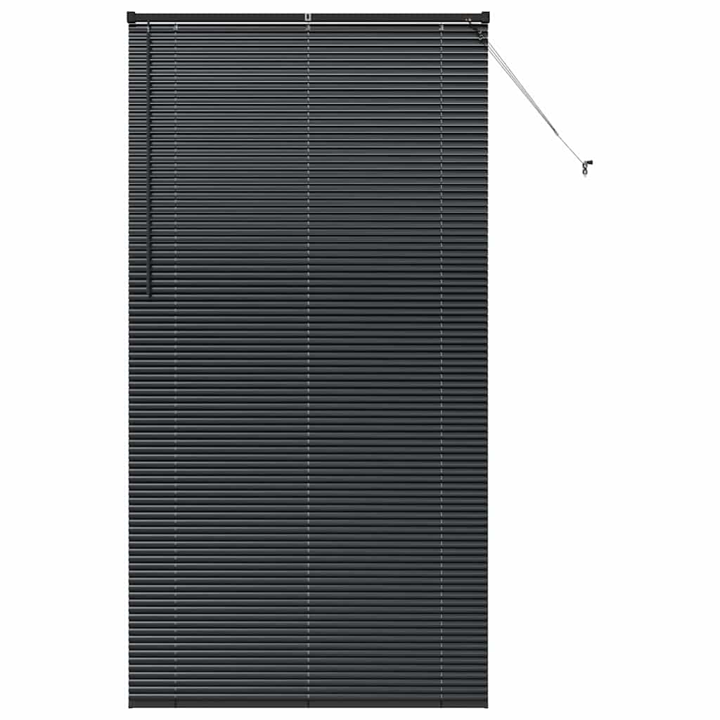 vidaXL Venetian Blinds Black 220 x 115 cm Aluminium 2