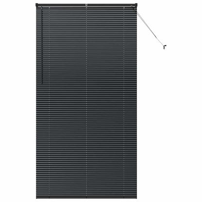 vidaXL Venetian Blinds Black 220 x 115 cm Aluminium 2