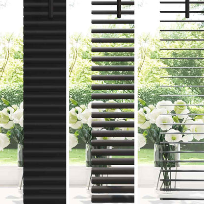 vidaXL Venetian Blinds Black 220 x 125 cm Aluminium 4