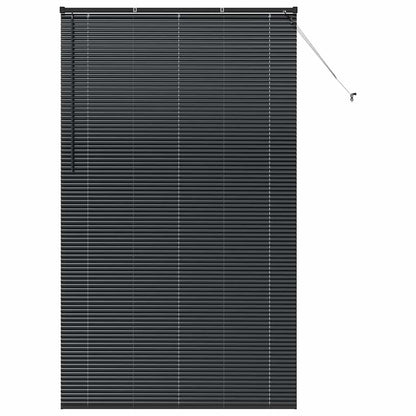 vidaXL Venetian Blinds Black 220 x 125 cm Aluminium 2