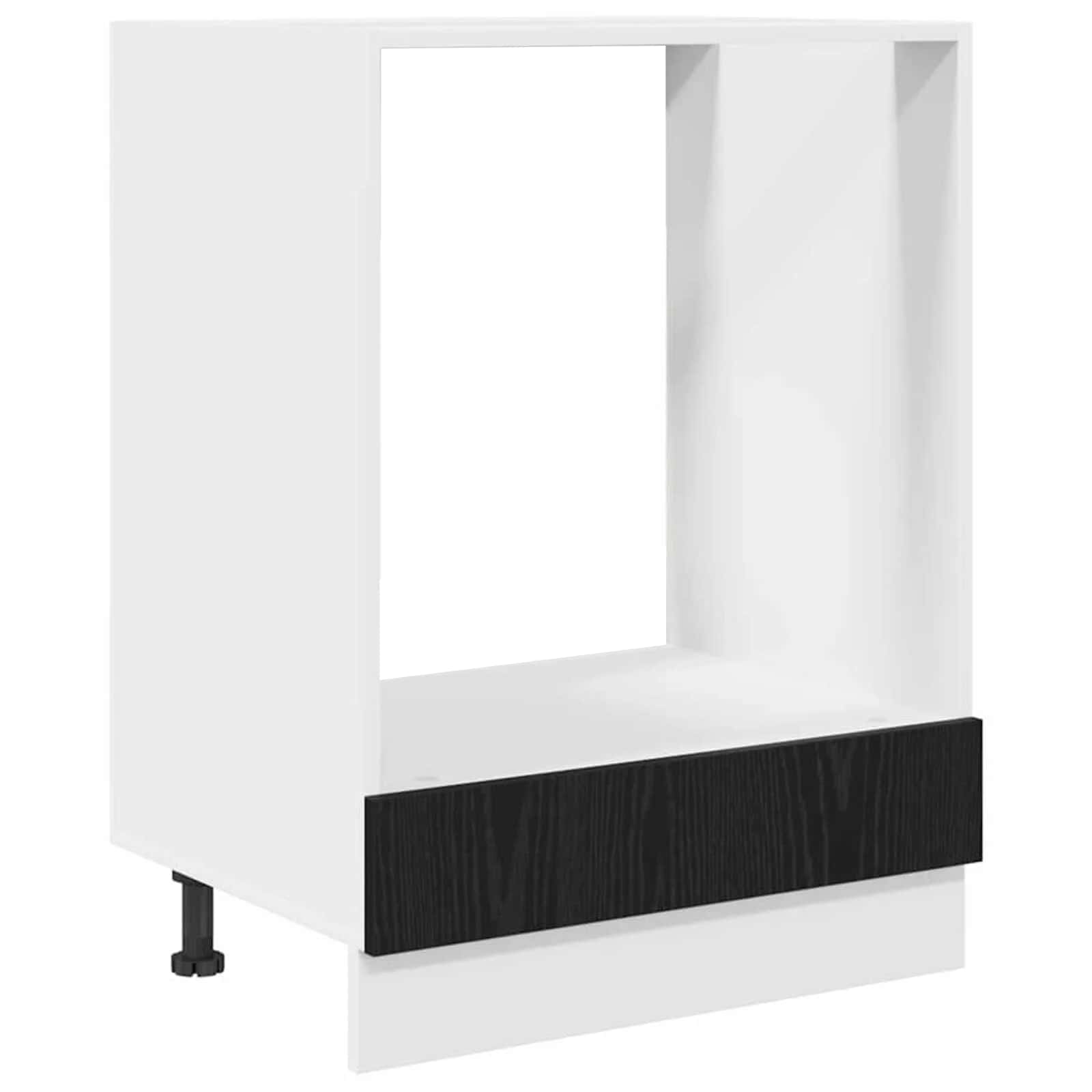 vidaXL Hanging Cabinet Black Oak Engineered Wood 2