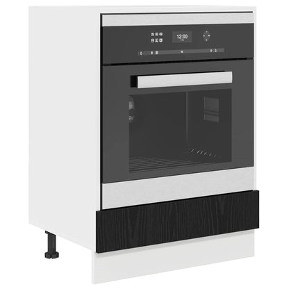 vidaXL Hanging Cabinet Black Oak Engineered Wood 3