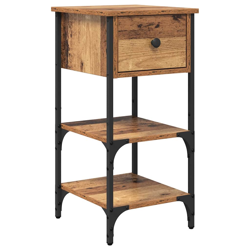 vidaXL Bedside Cabinet 2 pcs Brown 33.5 x 36 x 70 cm Engineered Wood 5