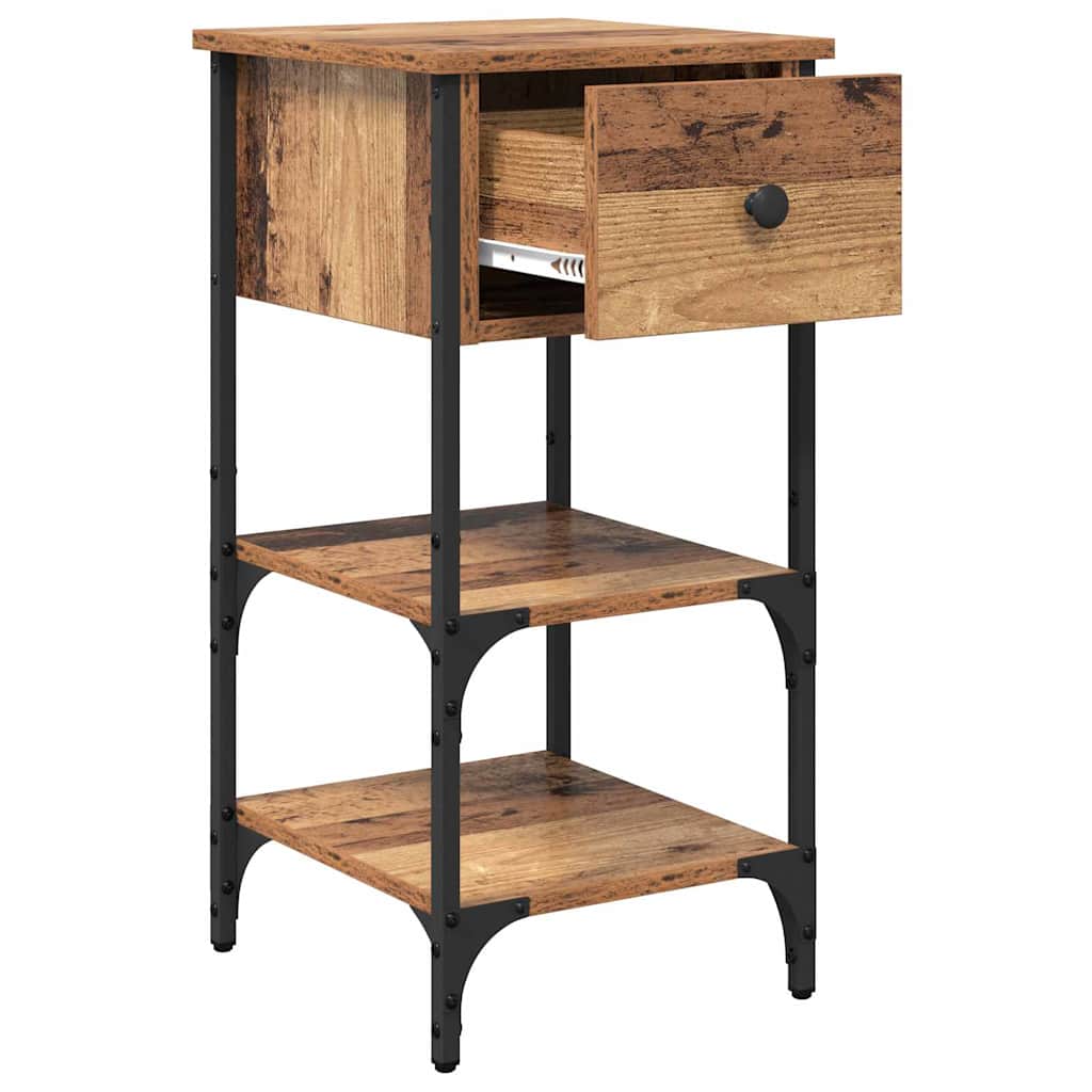 vidaXL Bedside Cabinet 2 pcs Brown 33.5 x 36 x 70 cm Engineered Wood 6