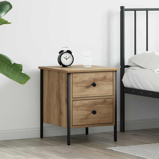 Bedside Cabinets 40x42x50 cm Engineered Wood Artisan oak 1