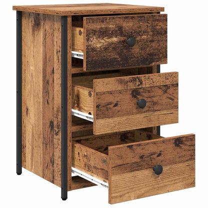 vidaXL Bedside Cabinet Brown 40 x 36 x 60 cm Solid Reclaim Wood 5