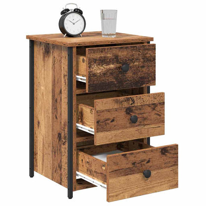 vidaXL Bedside Cabinet Brown 40 x 36 x 60 cm Solid Reclaim Wood 3