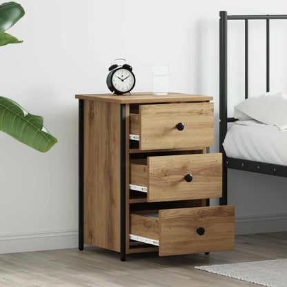 vidaXL Bedside Cabinet Brown 40 x 36 x 60 cm Solid Reclaim Wood 4