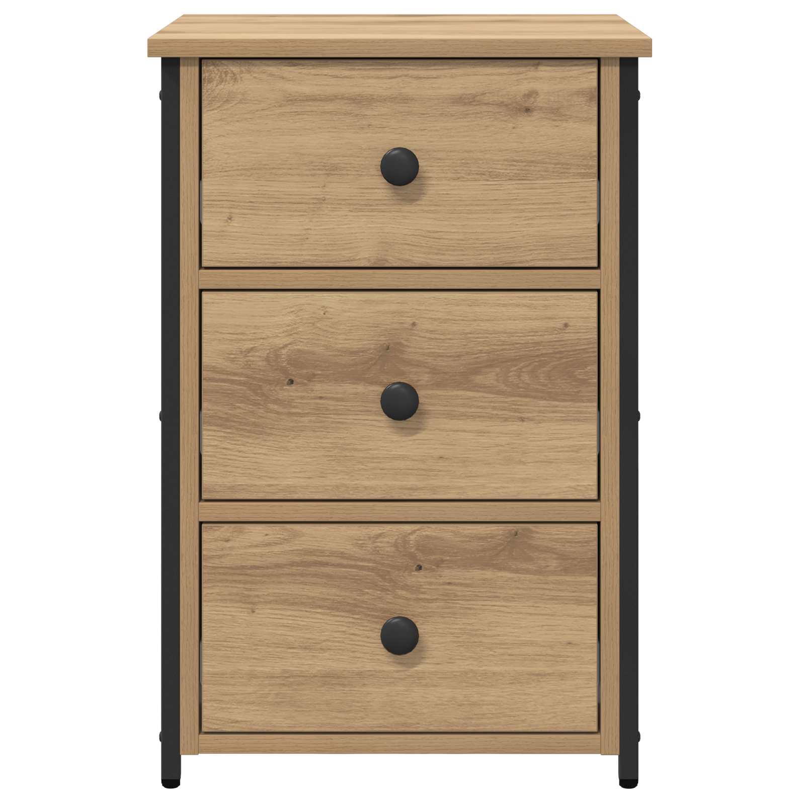 vidaXL Bedside Cabinet Brown 40 x 36 x 60 cm Solid Reclaim Wood 6