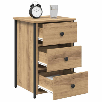 vidaXL Bedside Cabinet Brown 40 x 36 x 60 cm Solid Reclaim Wood 3