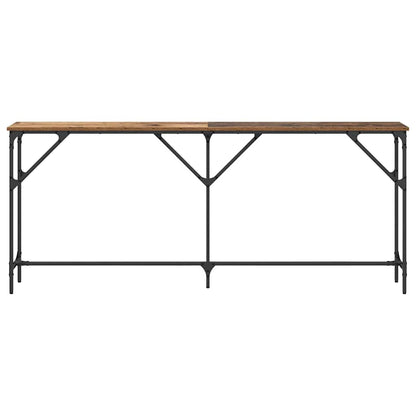 vidaXL Console Table Old Wood 180 x 23 x 75 cm 5