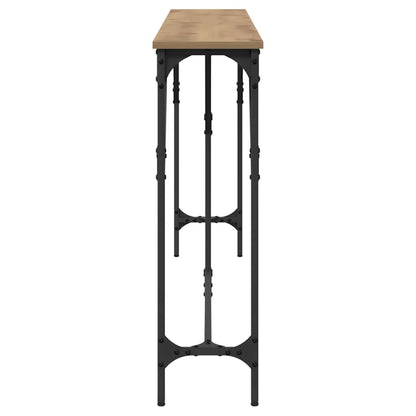 vidaXL Console Table Artisan oak 180 x 23 x 75 cm 6