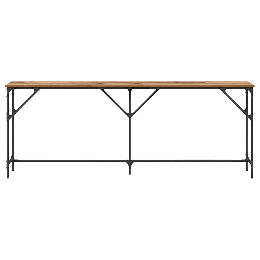 vidaXL Console Table Old Wood 200 x 29 x 75 cm 5