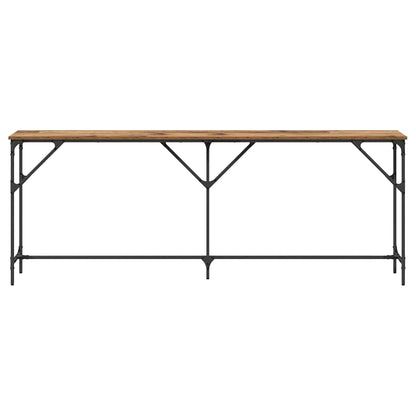 vidaXL Console Table Old Wood 200 x 29 x 75 cm 5