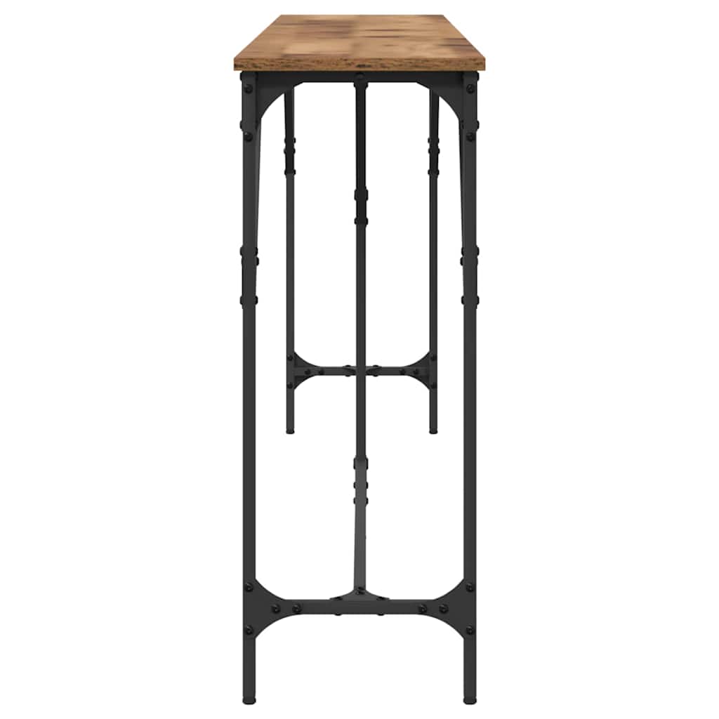 vidaXL Console Table Old Wood 200 x 29 x 75 cm 6